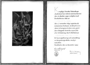 Diplom laureáta Nobelovy ceny