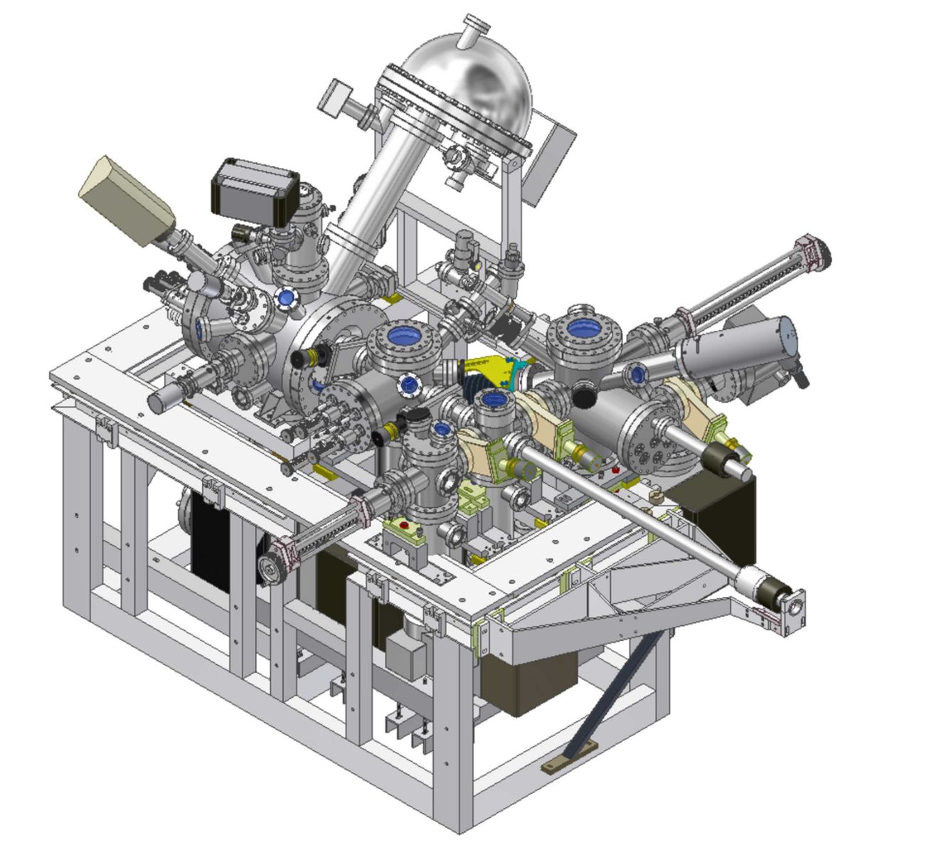 Rastrovací mikroskop UHV SLEEM-II s pomalými elektrony pro studium atomově čistých povrchů v ultravysokém vakuu.